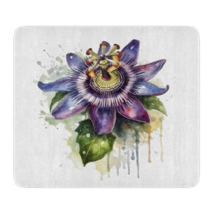 Passionierte Lila Passion-Blume Schneidebrett