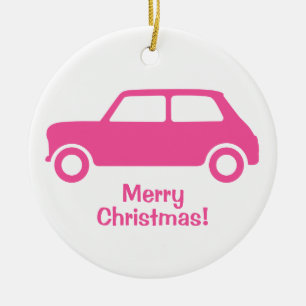 Passioniertes Pink Mini Cooper Ornament - Personal