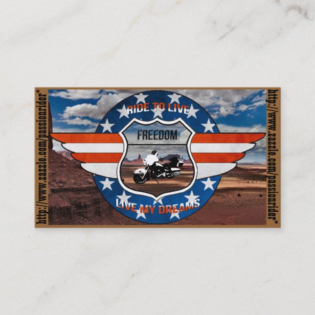 PassionRider-Visitenkarten Visitenkarte (Vorderseite)