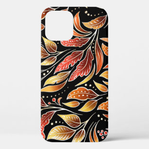Passionsblume Exotisch: Schwarze Florale Vintage Case-Mate iPhone Hülle