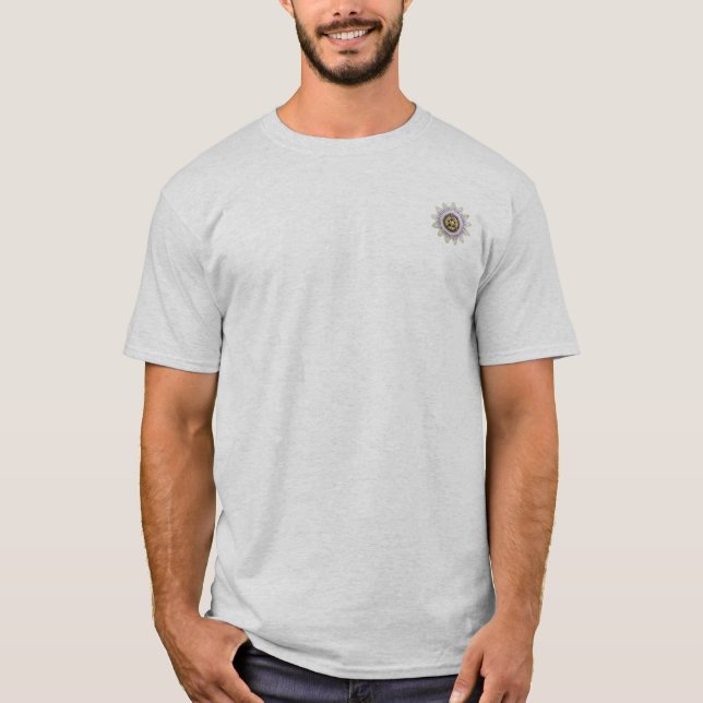 Passionsblumen-Emblem | Blüten Basics T-Shirt (Vorderseite)
