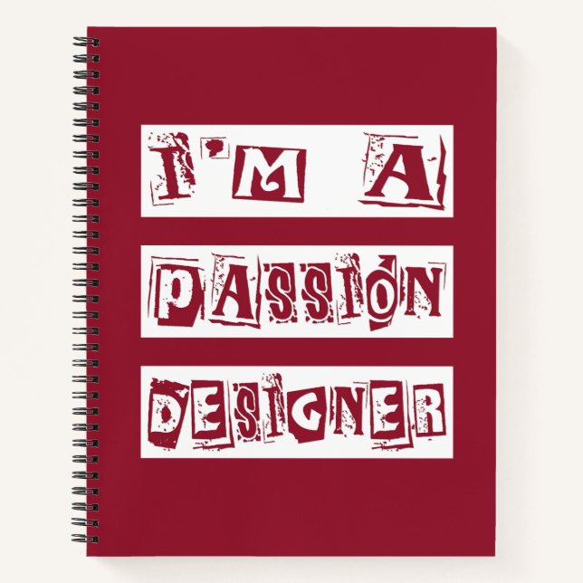 Passionsdesigner Notizbuch (Vorderseite)