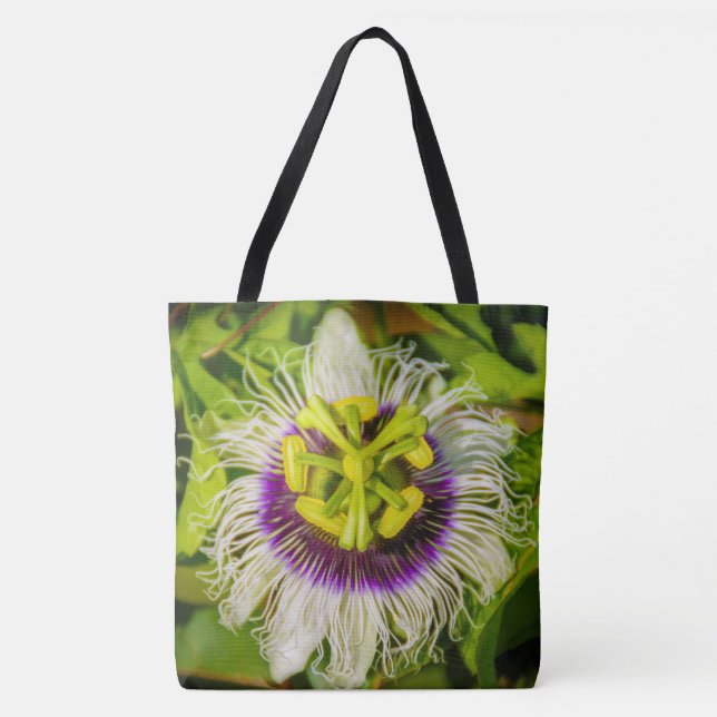 Passionsfrucht-Blume, hawaiische Strand-Tasche (Vorderseite)
