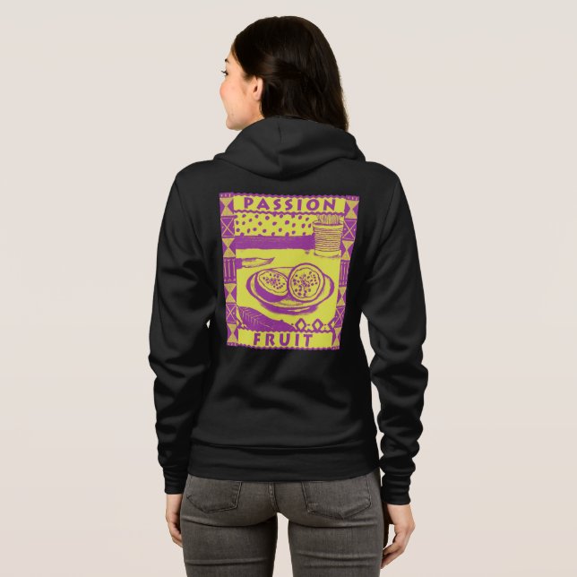 Passionsfrucht Hoodie (Schwarz voll)