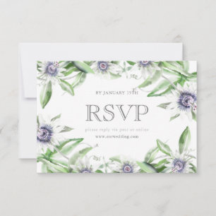 Passionskarte Blume rsvp