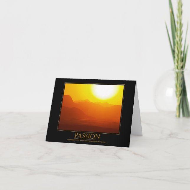 Passionskarte Motivierend Karte (Vorderseite)