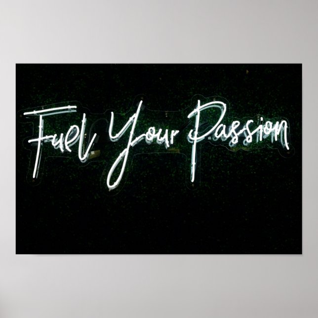 PASSIONSQUOTE, SCHWARZ UND WEISS, LICHT POSTER (Vorne)