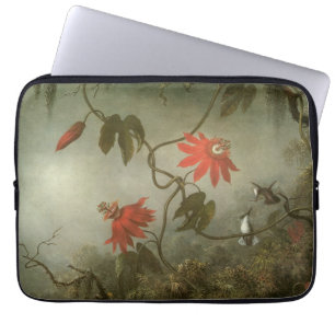 Passionsvögel und Blume von Martin J. Heade Laptopschutzhülle