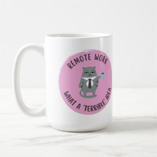 Passiv aggressiv (Remote-Arbeit) (rosa) Kaffeetasse
