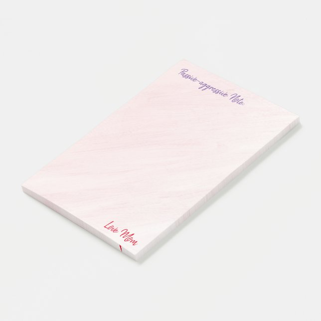 Passiv Aggressive 4 durch 6 Post notiert es Liebe  Post-it Klebezettel (angewinkelt)