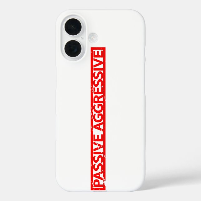 Passiv aggressive Briefmarke Case-Mate iPhone Hülle (Rückseite)