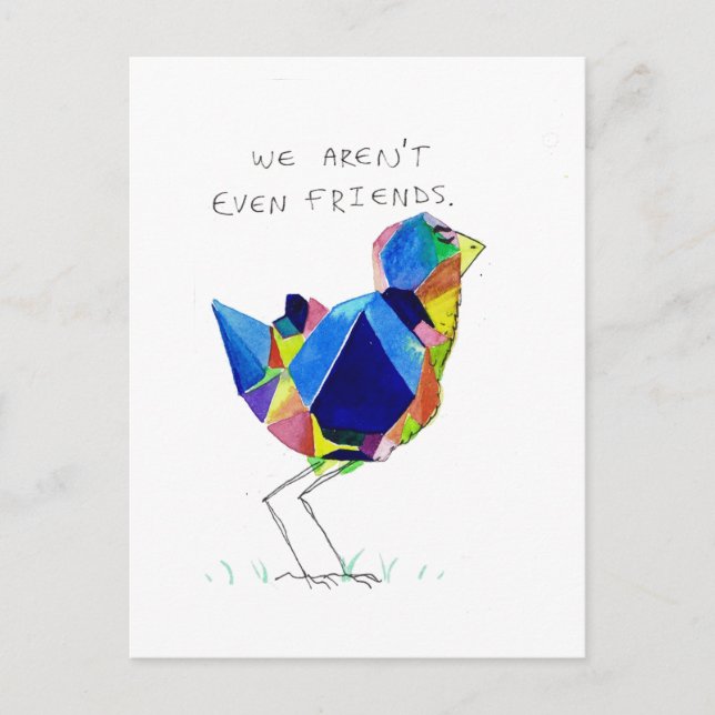 Passiv aggressive Postkarte (Vorderseite)