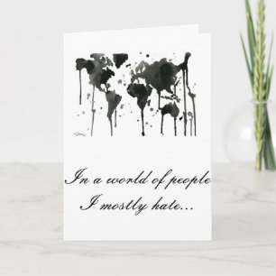 Passive Aggressive Valentines Day Card Feiertagskarte