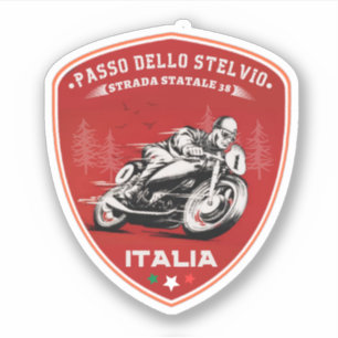 Passo dello Stelvio - Stelvio-Pass Italien Berg Aufkleber