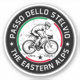 Passo dello Stelvio - Stelvio-Pass italienisches R Aufkleber