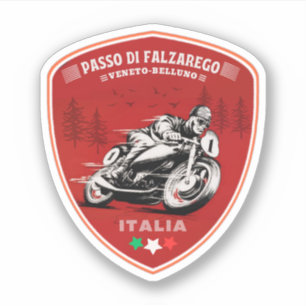 Passo di Falzarego-italienischer Gebirgspass Tri Aufkleber
