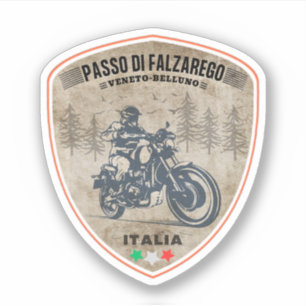 Passo di Falzarego-italienischer Gebirgspass Tri Aufkleber