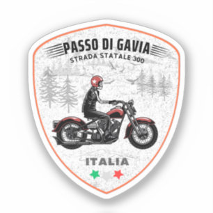 Passo di Gavia - Gavia-Pass italienische Alpen Aufkleber