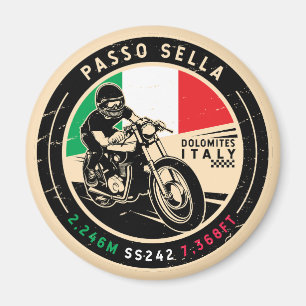 Passo Sella   Italien   Motorrad Magnet