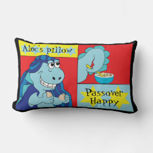 Passover 13/21" Lumbar Pillow Dinosaurier Happy Lendenkissen