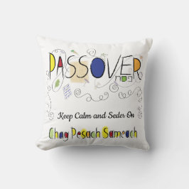 Passover 16 x 16 Chag Sameach Throw Kissen