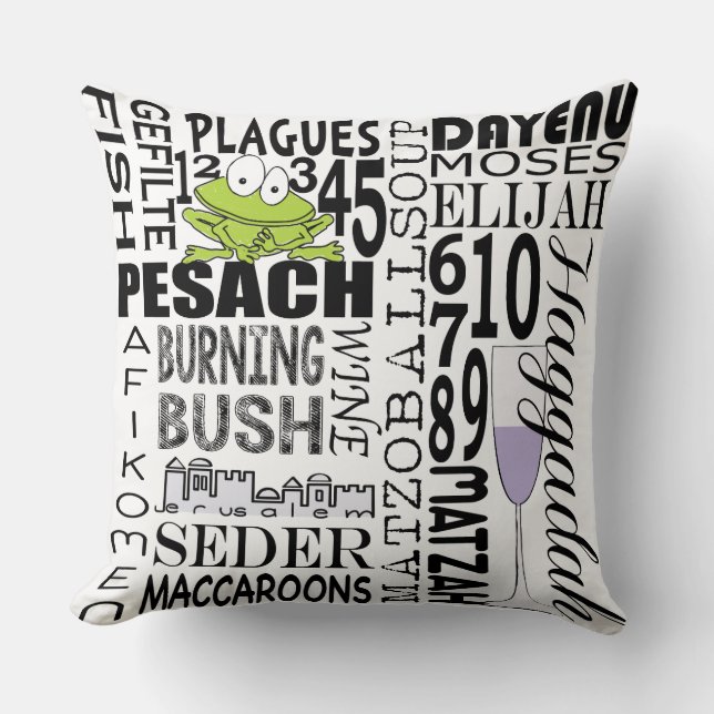 Passover 20/20" Pillow "Dayenu Pillow" Kissen (Vorderseite)
