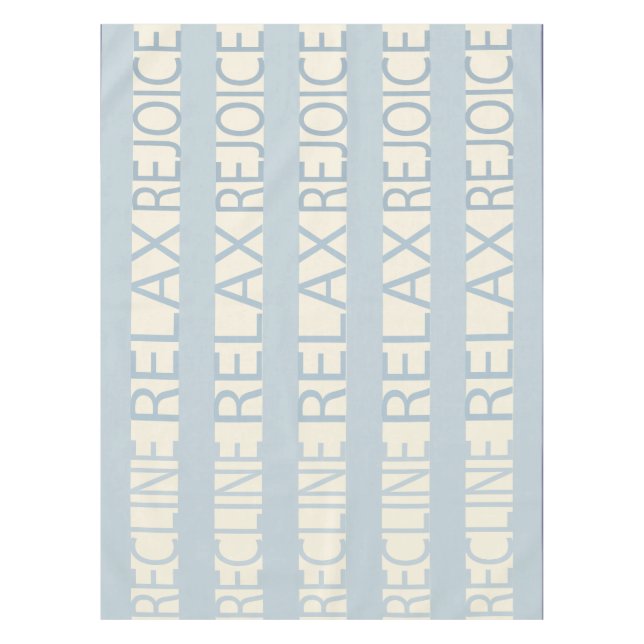 Passover 52/70" Tabletecloth "RRR Blue/Cream Tischdecke (Vorderseite)