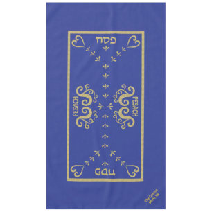 Passover 60/104 Tabletts "Passover Gold Elegant" Tischdecke