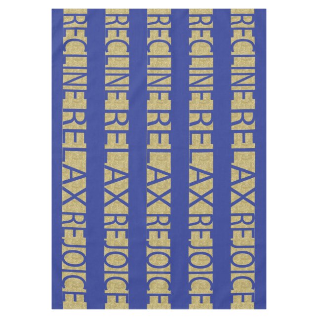 Passover 60/84" Tablecloth Passover R & R Bl/Gld Tischdecke (Vorderseite)