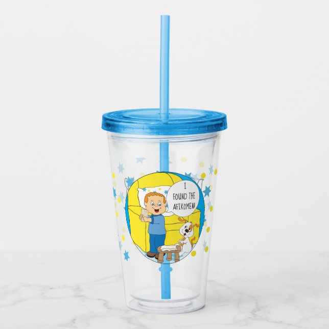 Passover Acrylic Tumbler Er fand das Afikomen Acryltrinkbecher (Vorderseite)