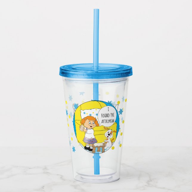 Passover Acrylic Tumbler Sie fand das Afikomen Acryltrinkbecher (Vorderseite)