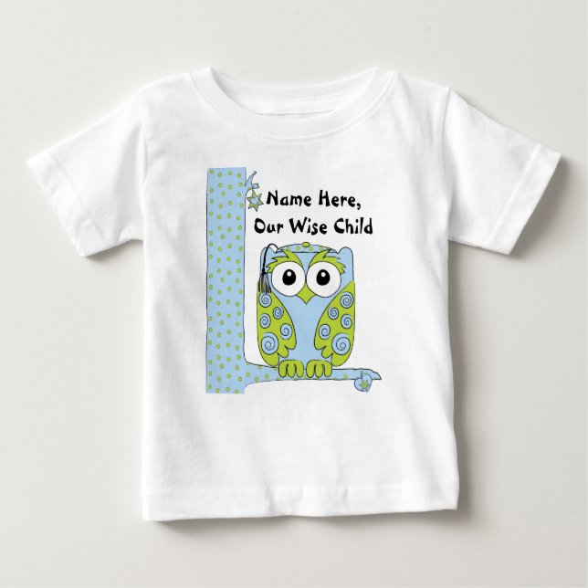 Passover Baby Blue/Green Shirt "The Wise Child" (Vorderseite)
