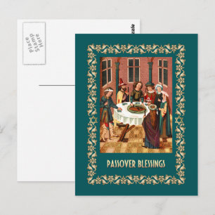 Passover Blessings.Fine Art Postcards Postkarte