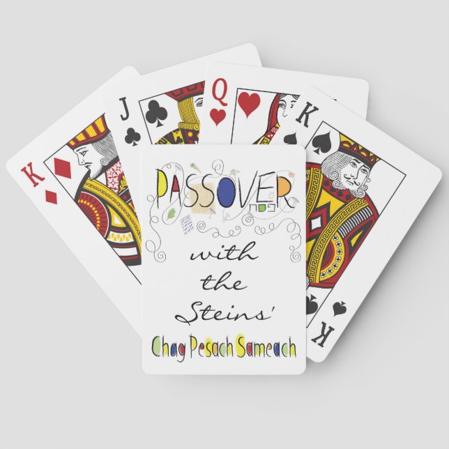 Passover Chag Sameach Playing Cards Spielkarten (Rückseite)