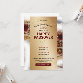 Passover Event Flyer Template Einladung