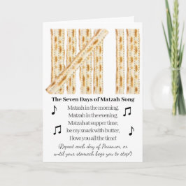 Passover Funny 7 Tage Pessach Karte