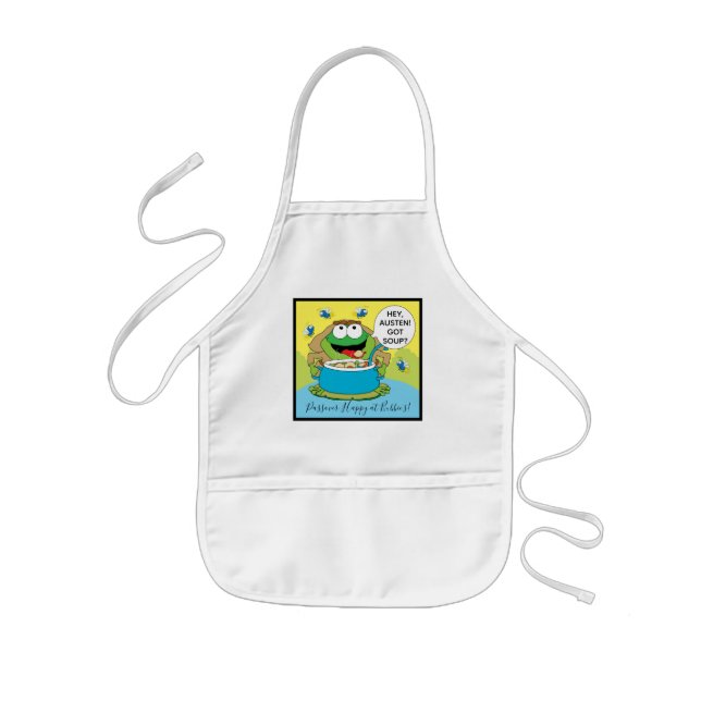 Passover Kids' Apron Got Soup Frog Kinderschürze (Vorne)