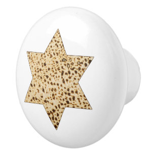 Passover Matzah Broad Star von David Keramikknauf