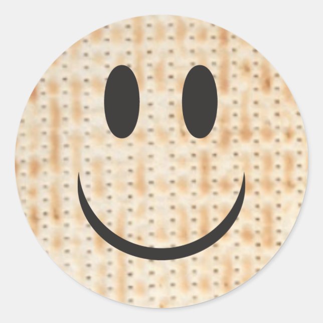 Passover Matzah Round Sticker (Vorderseite)