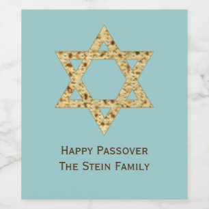 Passover Matzoh Star von David Weinetikett