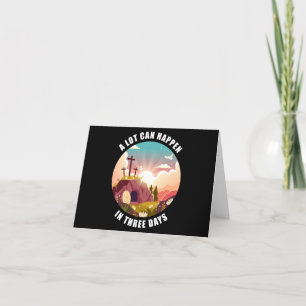 Passover Osterkreuz Jesus - viel kann passieren Dankeskarte