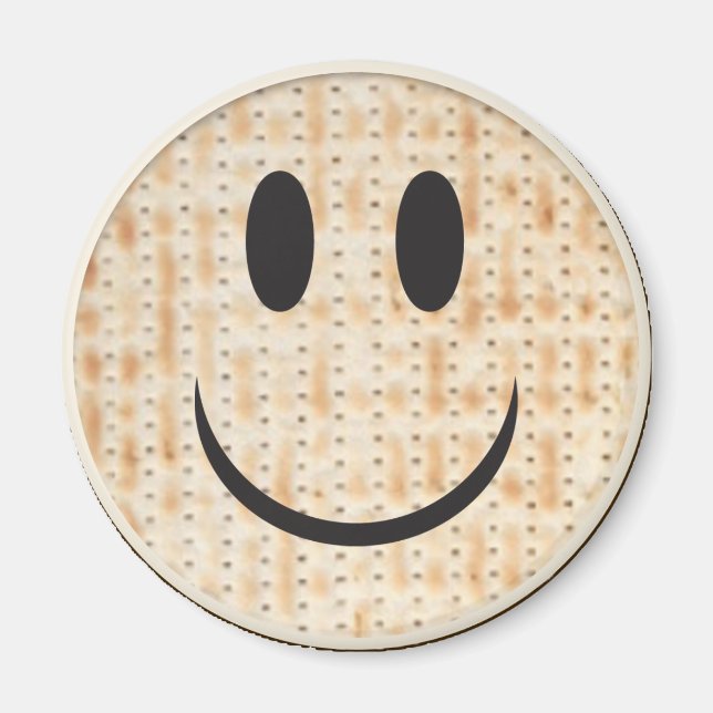 Passover Round Magnet Passover Happy Matzah (Vorne)