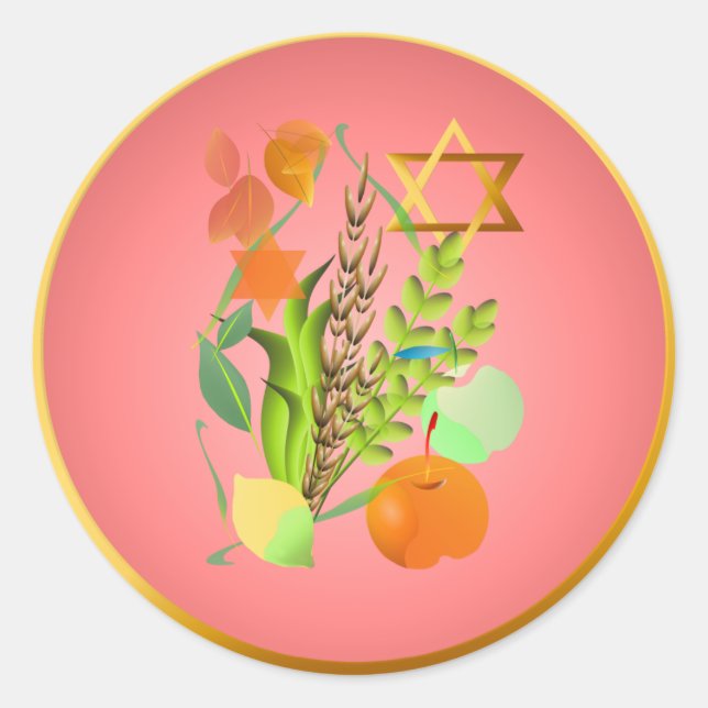 Passover Seder_2-Aufkleber Runder Aufkleber (Vorderseite)