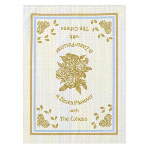 Passover Tablette "Personalisiertes Seder Tuch" Tischdecke