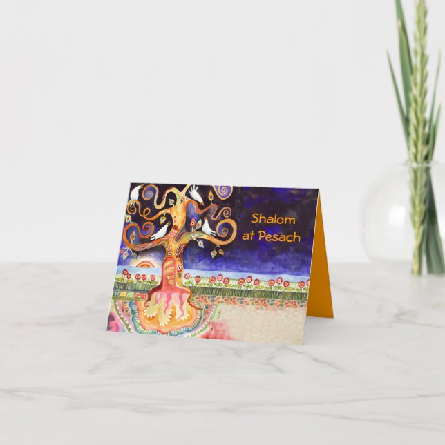 Passover Tree Greeting card Karte (Vorderseite)
