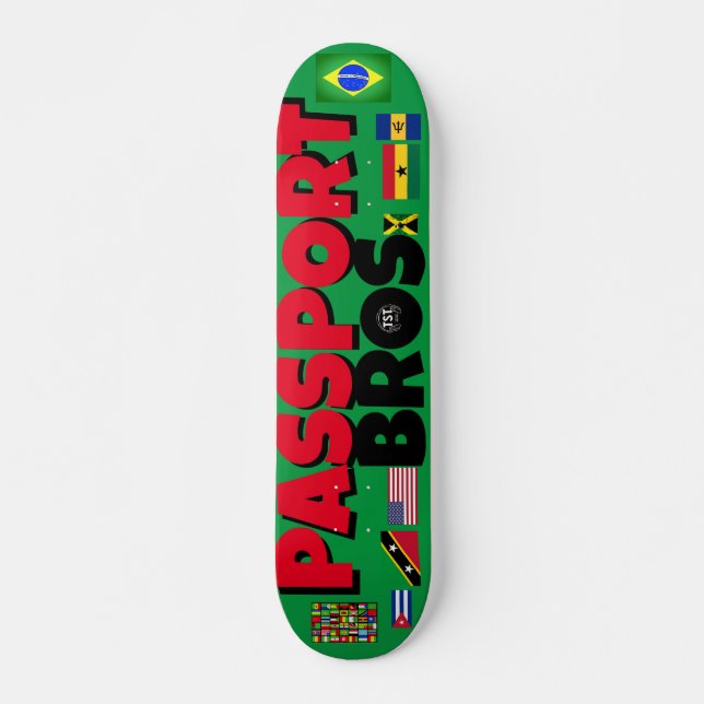 PASSPORT BROS 7 3/4" Skateboard Deck (Vorne)