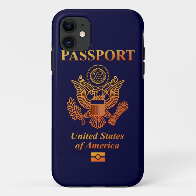 PASSPORT(USA) Case-Mate iPhone HÜLLE (Rückseite)