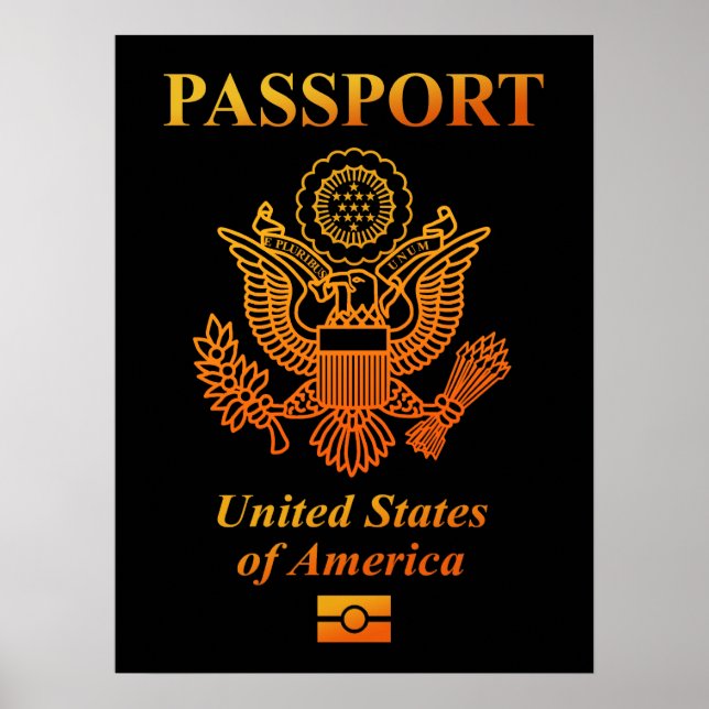 PASSPORT (USA) POSTER (Vorne)