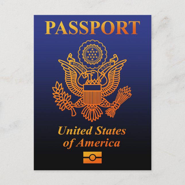 PASSPORT (USA) POSTKARTE (Vorderseite)