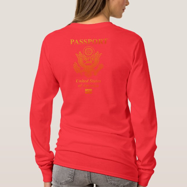 PASSPORT(USA) T-Shirt (Rückseite)